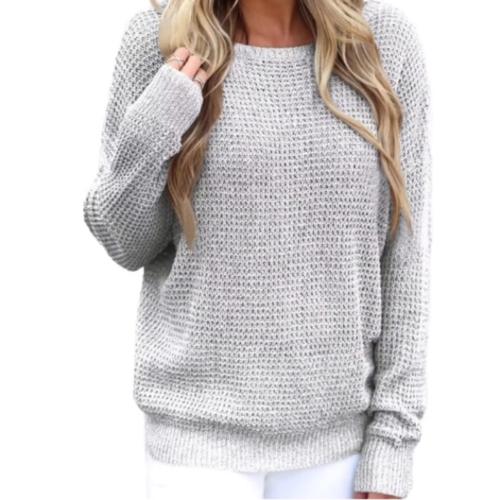 Cozy 100% Cotton Knit Sweater - Size M - Stylish & Warm